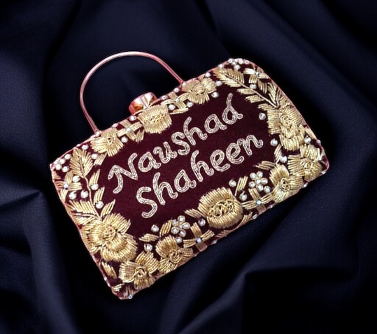 (Customised Velvet Clutch) - Image 2