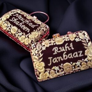 (Customised Velvet Clutch)